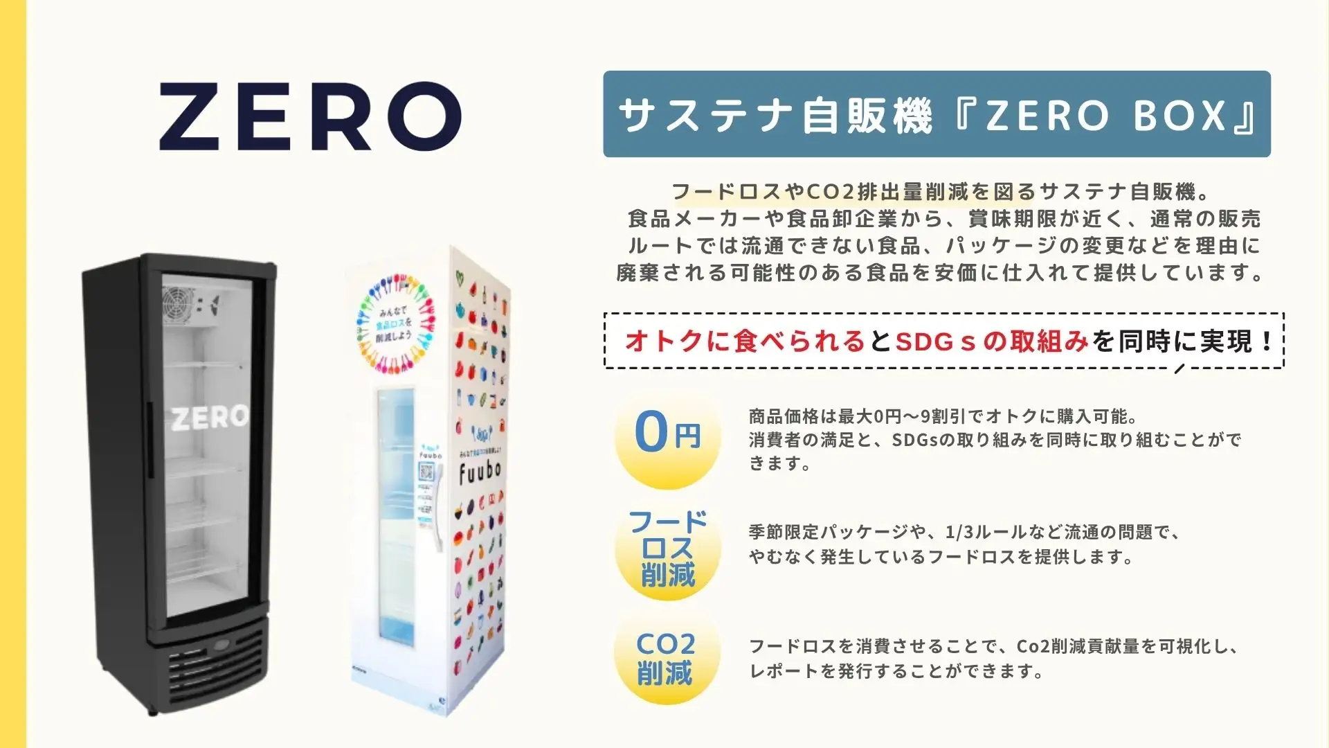 サステナ自販機「zero box」